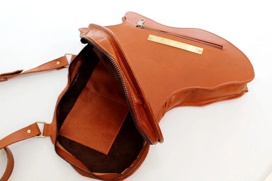 Africa Bag / Backpack- Brown Leather (Large) - Image 6